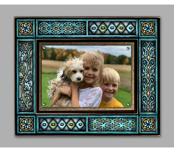 Blue Motif - Photo Frame